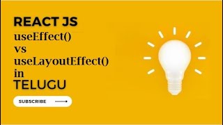 React Js useEffect Vs useLayoutEffect in Telugu [upl. by Jermain]