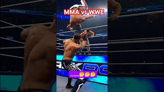 is WWE real or fake  WWE vs MMA fighter fight [upl. by Angil]