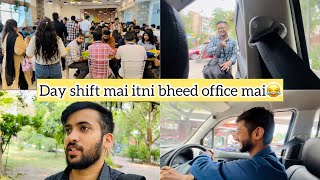 Genpact Office mai itni bheed Day Shift mai😂  Genpact Noida  Stellar Noida  Stellar 135 [upl. by Allemaj]