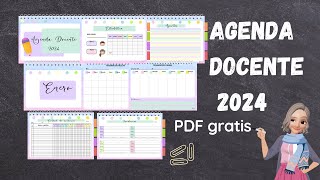 Agenda 2024 gratis PDF para docentes [upl. by Luas]