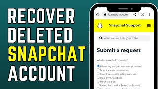 How to Recover Permanently Deleted Snapchat Account After 30 Days [upl. by Yblocaj]