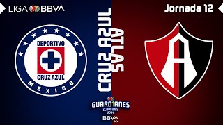 Resumen  Cruz Azul vs Atlas  Liga BBVA MX  Guard1anes 2021  Jornada 12 [upl. by Martynne]