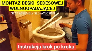 Jak zamontować deskę sedesową wolnoopadająca Montaż deski wolnoopadającej WC COOKEampLEWIS CASTORAMA [upl. by Bradly300]