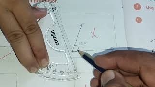 DRAW THE FOLLOWING ANGLES USING PROTRACTOR  PROTRACTOR SE ANGLE KAISE BANATE HAIN [upl. by Lougheed636]