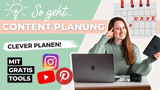 CONTENT PLAN So geht erfolgreiche Content Planung für Social Media mit kostenlosen Planungstools [upl. by Eille348]