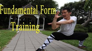 Kung Fu Wushu For Beginners Basic Form Training Tutorial Part 1 [upl. by Nuhsar]