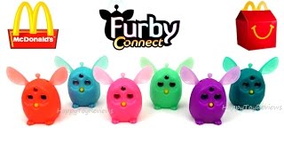 2016 McDONALDS FURBY CONNECT HAPPY MEAL TOYS FULL SET 8 KIDS COLLECTION UK EUROPE SONIC DRIVEIN US [upl. by Sicular]