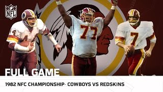 Cowboys vs Redskins 1982 NFC Championship  NFL Full Game [upl. by Joycelin]