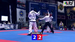 ITF WCH2017 IRELAND  Sparring Senior Male 85 Kg [upl. by Leugim]