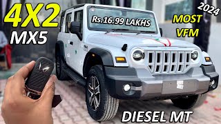 2024 THAR ROXX MX5 2WD DIESEL MANUAL  Rs1699 LAKHS  THAR ROXX 4X2 MX5 VARIANT  BEST VARIANT MX5 [upl. by Purdum]