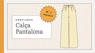 Como fazer molde de calça pantalona [upl. by Doykos]