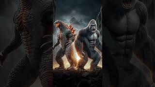 Hybrid Ai Godzilla  King kong shorts animals trending mrbeast usa [upl. by Constantina]