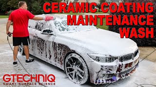 HOW TO MAINTENANCE WASH A CERAMIC COATING  GTECHNIQ  CAR WASH TIPS [upl. by Etem876]