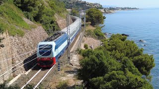 Treni in riviera di Ponente agosto 2024 [upl. by Ycrem330]