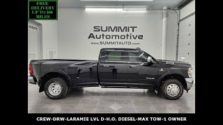 2022 RAM 3500 MAX TOW LARAMIE LEVEL D HO CUMMINS DIESEL 4K WALKAROUND 14854Z SOLD [upl. by Airrehs221]