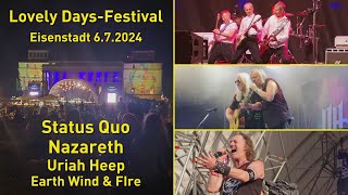 LOVELY DAYS  Festival 2024 mit STATUS QUO NAZARETH URIAH HEEP [upl. by Yelsnit]