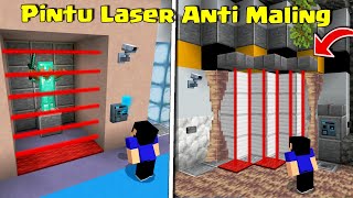 PINTU DAN RUANG RAHASIA ANTI MALING TERAMAN DI MCPE [upl. by Maya]