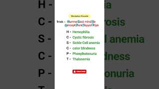 Trick to Remember Mendelian Disorders Easily  Genetics Made Simple [upl. by Faulkner75]