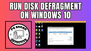 How to Run Disk Defragment on Windows 10  Optimize Your PC Today [upl. by Schoenberg]