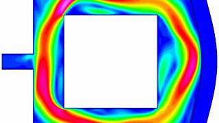 Elmer FEM FSI test case with internal flow [upl. by Philemon]