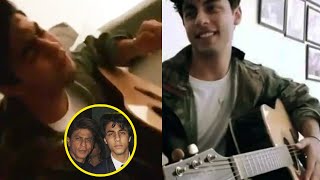 Shahrukh Khans Son Aryan Khan Plays Guitar amp Sings Charlie Puthss Attention [upl. by Deenya797]