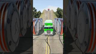 Flatbed Trucks vs Hydraulic Crush  BeamNGDrive shorts beamng [upl. by Enirol819]