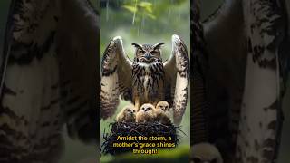 quotAmidst the storm a mother’s grace shines through 🦉💖owlsshorts [upl. by Cirdes866]