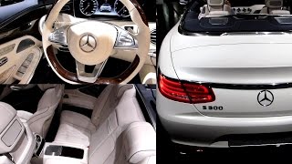 2016 MERCEDESBENZ S 500 Cabriolet Exterieur amp Interieur in Detail IAA 2015 [upl. by Imiaj]