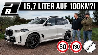 BMW X5 xDrive 30d vs WLTP  ÜBER 15 Liter SO viel verbraucht er wirklich  80 vs 130 vs VOLLGAS [upl. by Aliuqahs552]