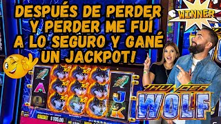 🔥 PERDER Y PERDER EN EL CASINO HASTA QUE ME FUI A LO SEGURO Y GANÉ UN JACKPOT 2X 2X THUNDER WOLF [upl. by Hsirt]