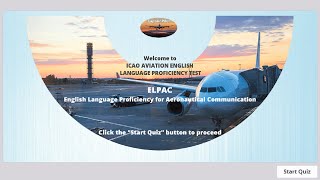 Aviation English Language Proficiency Test  Proficiency Test 1 [upl. by Julie]