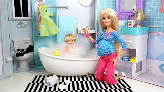 Barbie Baby Doll Tommy Adventures amp Travel Routine [upl. by Collbaith369]