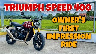 My 2024 Triumph Speed 400  First Impression Ride [upl. by Cissy]