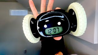 Best Alarm Clock  Clocky Robot Alarm Clock on Wheels [upl. by Clarette985]