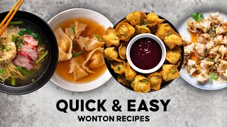 Super Quick amp SUPER EASY Wonton Recipes  Marion’s Kitchen [upl. by Harle164]