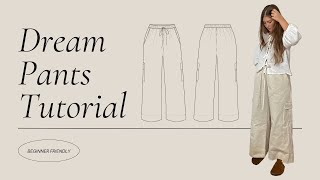 Lane Pants Sewing Tutorial  Beginner Pattern  Sew A Long  Cargo Pants [upl. by Gilmore]