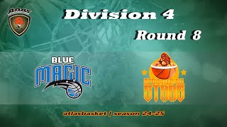 Atlasbasket  Div 4Round 8  BLUE MAGIC vs PROFITERALLSTARS [upl. by Tjader268]