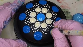 DIY How to Make a Mandala Stone  Painted Dotting Art  Satisfying Painting Rocks [upl. by Engvall]