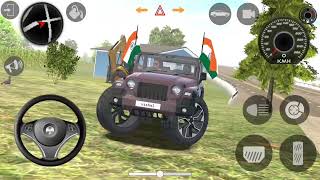 Modified Mahindra Thar Car Games Indian Cars Gadi Wala Game Car Game Android Gameplay [upl. by Dyrraj]