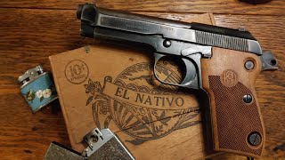 Beretta M1951 KSD Wood Grips Install [upl. by Airotna748]