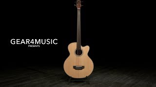 Electro Acoustic Fretless Bass Guitar by Gear4music [upl. by Thapa]