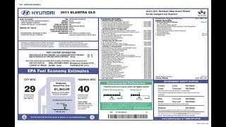 How to read the MSRP label on a car [upl. by Coleman972]