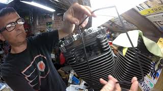 Evo Rocker Box and intake manifold install Harley [upl. by Ashia937]