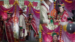 Kinnauri Wedding Labrang to KhadraHarbans weds Raj bhagti kinnauriculture marriagevideo [upl. by Ailla]