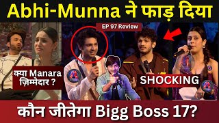 Bigg Boss 17 EP 97 Review Abhishek Munawar की ज़ोरदार Performance Ankita vs Vicky ज़िम्मेदार कौन [upl. by Aicat256]