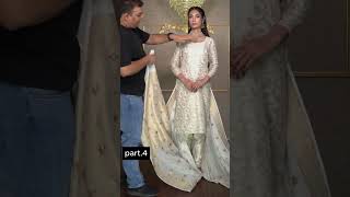 How To drape saree as Hyderabadi Dupatta I Shoaib Khan I Different way of draping Saree [upl. by Gnuj]