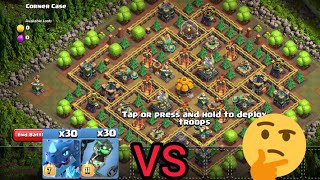 corner case vs 30x electro dragon and lavaloon clash of clans [upl. by Kletter]