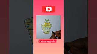 Pot design drawing artwork drawing trendingshorts easydrawing viralvideo shortsfeed shorts [upl. by Bell220]