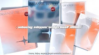 unboxing enhypen quotorange bloodquot albums ✮ ksana kalpa engene  target exclusive versions [upl. by Alves823]