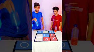 FLIP BOTTLE  WIN TICTACTOE shorts challenge [upl. by Enyamert]